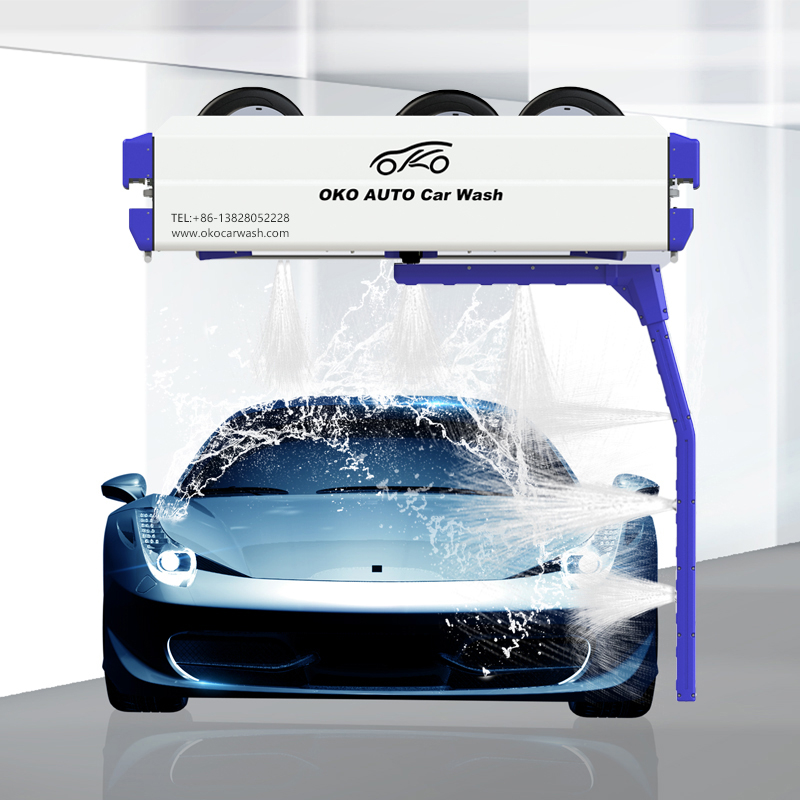 China Supplier High-pressure Jets Washing System Fully Automatic Car Wash Machine With 9pcs Brushes